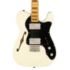 Squier FSR Classic Vibe '70s Telecaster® Thinline, Maple Fingerboard with Blocks and Binding, Black Pickguard, Olympic White