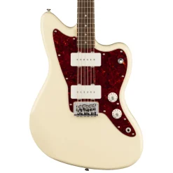 Squier Paranormal Jazzmaster XII, Laurel Fingerboard, Tortoiseshell Pickguard, Olympic White