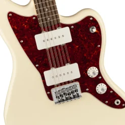 Squier Paranormal Jazzmaster XII, Laurel Fingerboard, Tortoiseshell Pickguard, Olympic White