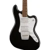 Squier Paranormal Rascal Bass HH, Laurel Fingerboard, White Pearloid Pickguard, Metallic Black