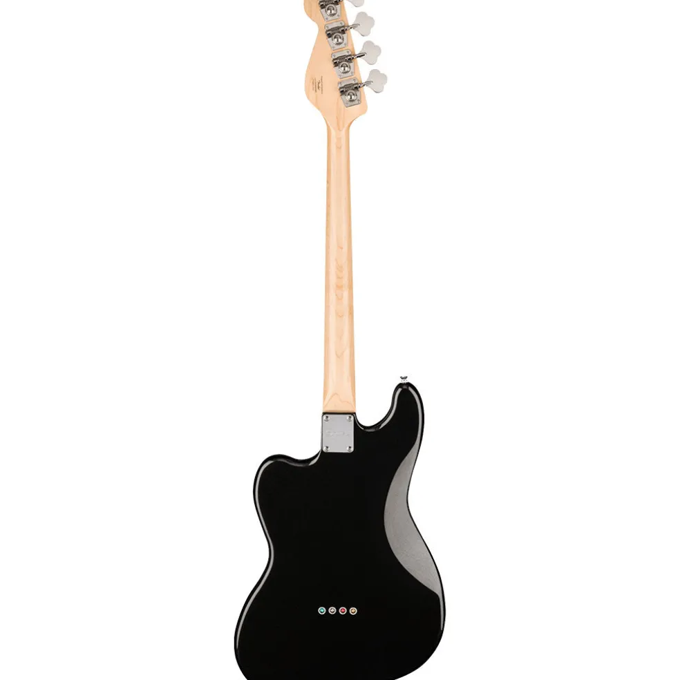Squier Paranormal Rascal Bass HH, Laurel Fingerboard, White Pearloid Pickguard, Metallic Black