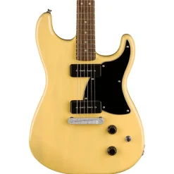 Squier Paranormal Strat-O-Sonic, Laurel Fingerboard, Black Pickguard, Vintage Blonde