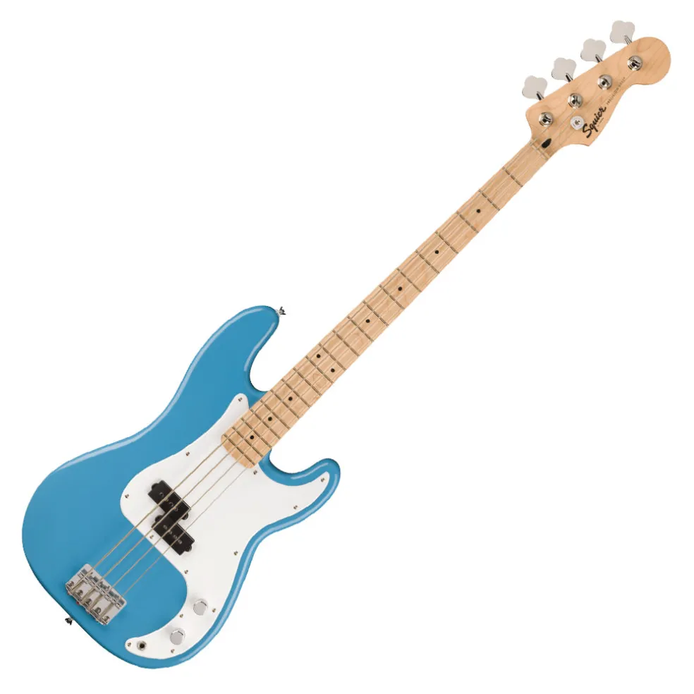 Squier Sonic Precision Bass - Maple Fingerboard - White Pickguard - California Blue
