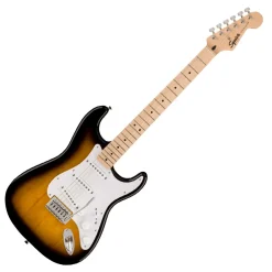 Squier Sonic Stratocaster Pack in Black in 2 Colour Sunburst