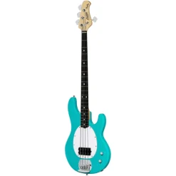 Sterling by Music Man Ray2 StingRay Bass - Electric Blue with Amaranth Neck