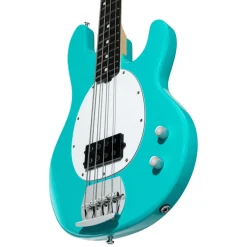 Sterling by Music Man Ray2 StingRay Bass - Electric Blue with Amaranth Neck