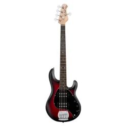 Sterling Ray 5 HH - Ruby Red Burst - Rosewood Fretboard