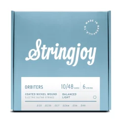 Stringjoy Orbiters | Balanced Light Gauge (10-48) Coated Nickel Wound Electric Guitar Strings