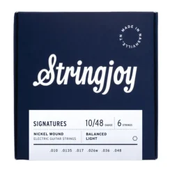 Stringjoy Signatures | Balanced Light Gauge (10-48) Nickel Wound Electric Guitar Strings