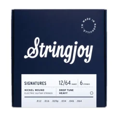 Stringjoy Signatures | Drop Tune Heavy Gauge (12-64) Nickel Wound Electric Guitar Strings