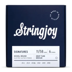 Stringjoy Signatures | Drop Tune Medium Gauge (11-58) Nickel Wound Electric Guitar Strings