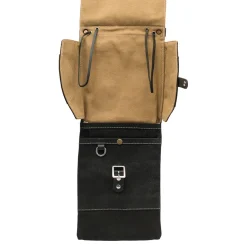 Tackle Compact Waxed Canvas Stick Bag - Black