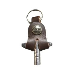 Tackle Leather Drum Key Case - Mahogany