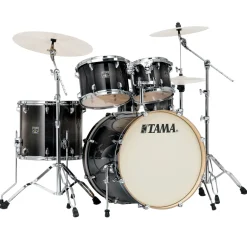 Tama CL52KS Superstar Classic 5-Piece Shell Pack with 22" Bass Drum and SM5W Hardware Pack Included - Transparent Black Burst