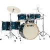 Tama CL72S Superstar Classic 7-Piece Shell Pack with 22" Bass Drum and SM5W Hardware - Gloss Sapphire Lacebark Pine
