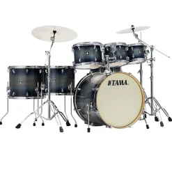Tama CL72S Superstar Classic 7-Piece Shell Pack with 22" Bass Drum and SM5W Hardware - Dark Indigo Burst