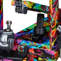 Tama HP900PM 50th Anniversary Limited Edition Iron Cobra Power Glide Single Pedal - Marble Psychedelic Rainbow