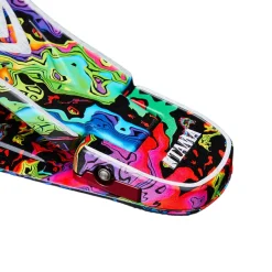 Tama HP900PM 50th Anniversary Limited Edition Iron Cobra Power Glide Single Pedal - Marble Psychedelic Rainbow