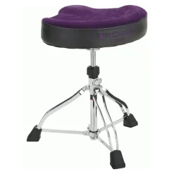 Tama HT530 1st Chair Glide Rider Drum Throne with Vibrant Purple Cloth Top