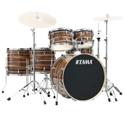 Tama IE62H6W Imperialstar 6-Piece Complete Kit with 22" Bass Drum - Coffee Teak Wrap