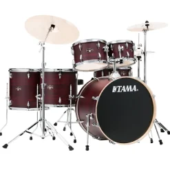 Tama Imperialstar 6-Piece Complete Kit with 22" Bass Drum - Burgundy Walnut Wrap