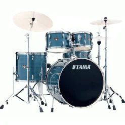Tama IP52H6W Imperialstar 5-Piece Complete Kit with 22" Bass Drum - Hairline Blue