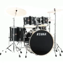 Tama IP52H6W Imperialstar 5-Piece Complete Kit with 22" Bass Drum - Hairline Black