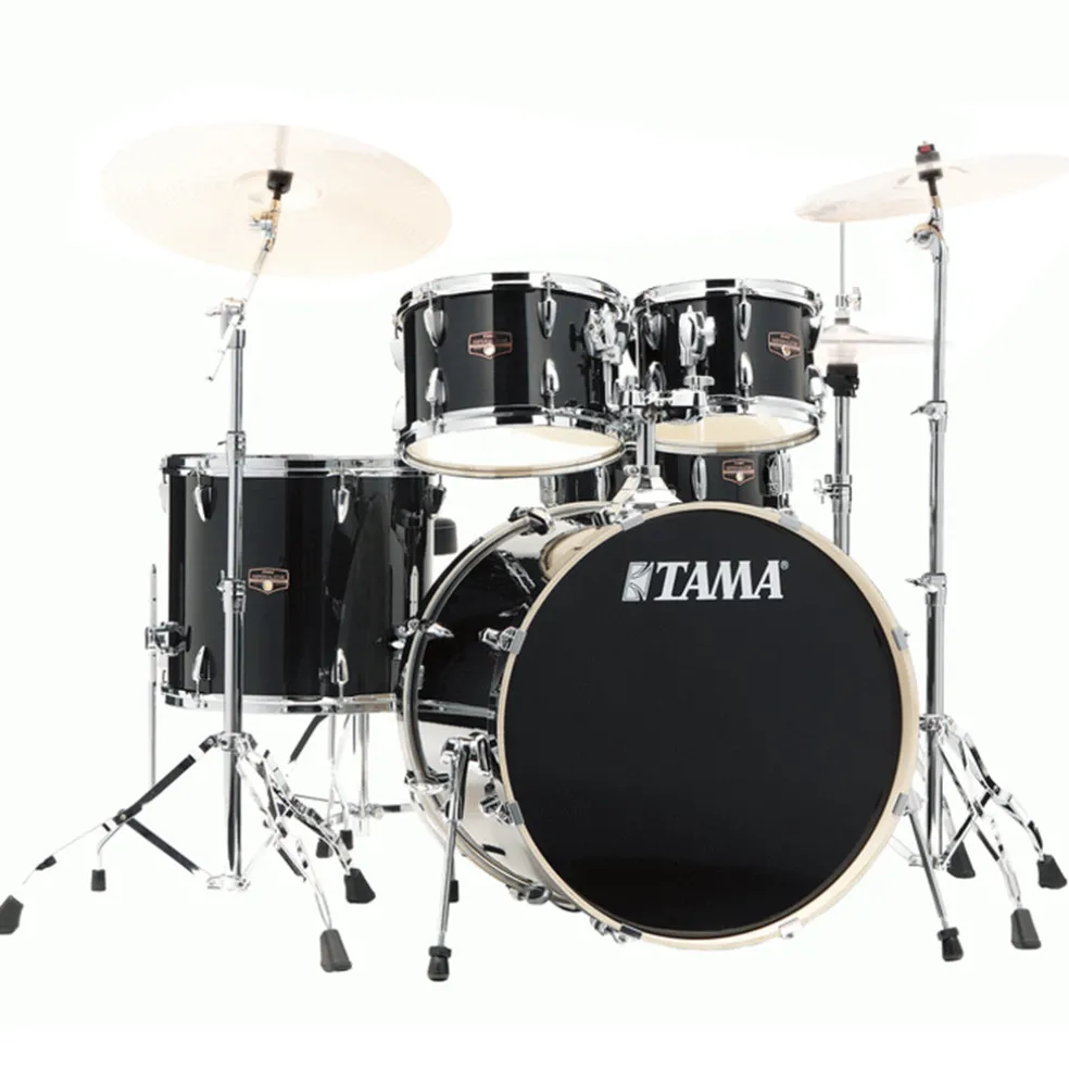 Tama IP52H6W Imperialstar 5-Piece Complete Kit with 22" Bass Drum - Hairline Black