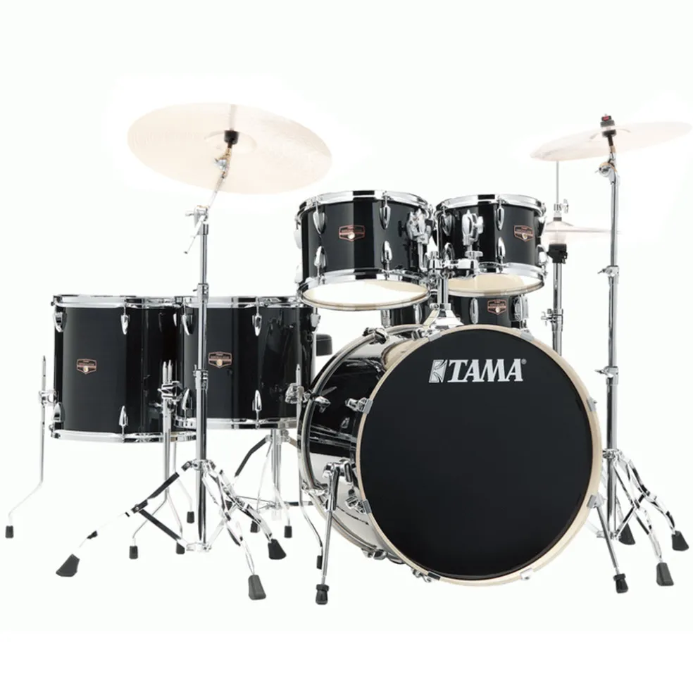TAMA IP62H6W Imperialstar 6-Piece Complete Kit With 22" Bass Drum - Hairline Black
