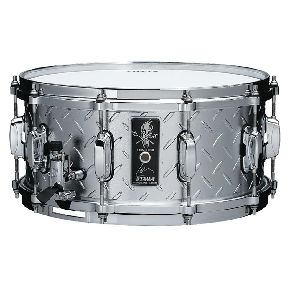Tama LU1465N Lars Ulrich 14"x6.5" Snare Drum - Diamond Plate Steel