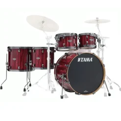 Tama MBS52RZBNS Starclassic Performer 5-Piece Shell Pack with 22" Bass Drum - Crimson Red Waterfall