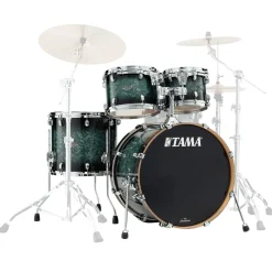 Tama MBS42S Starclassic Performer Maple/Birch 4-Piece Shell Pack - Molten Steel Blue Burst