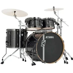 Tama MK52HZBNS Superstar Hyper-Drive Complete Kit with 22" Bass Drum and HB5W Hardware - Midnight Gold Sparkle