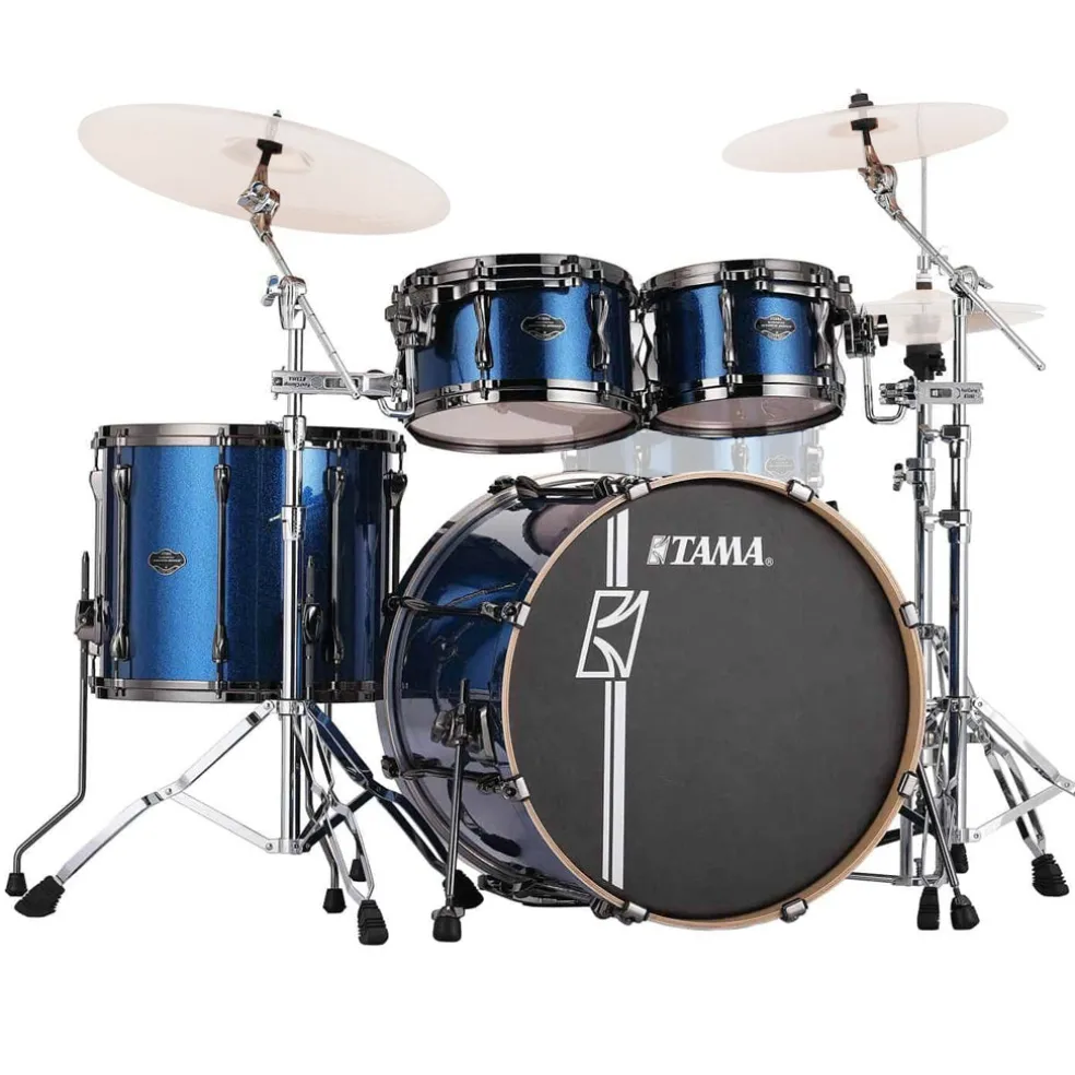 Tama MK52HZBNS Superstar Hyper-Drive Complete Kit with 22" Bass Drum and HB5W Hardware - Indigo Sparkle