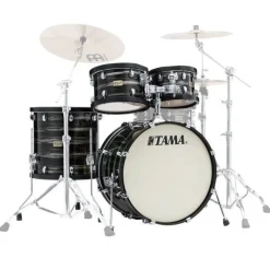 Tama SLP Studio Maple 4-Piece Shell Pack with 22" Bass Drum - Lacquered Charcoal Oyster
