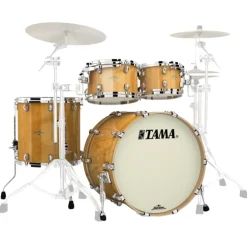 Tama Starclassic Maple 4-Piece Shell Pack with 22" Bass Drum - Gloss Natural Movingui (No Extra Hardware Included)
