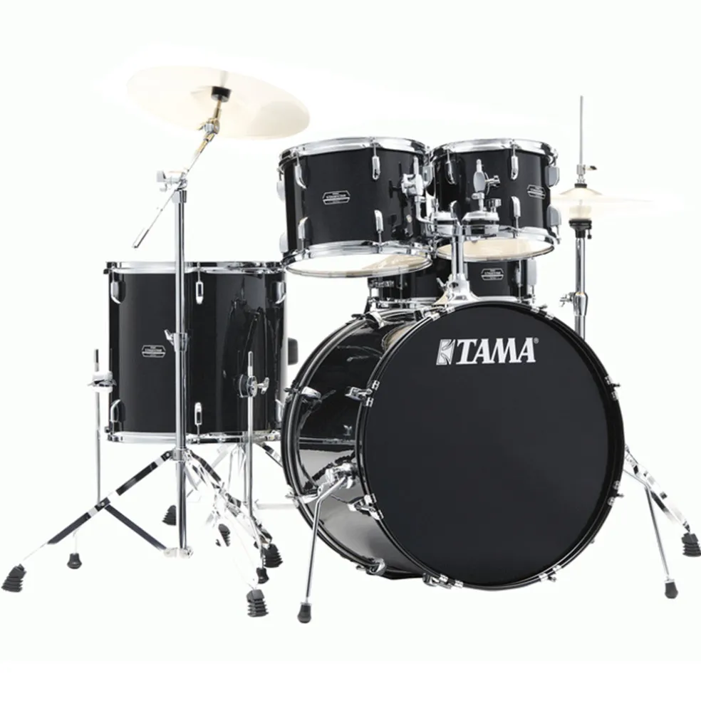 Tama ST52H5C Stagestar 5-Piece Complete Kit with 22" Bass Drum - Black Night Sparkle