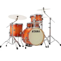 Tama Superstar Classic 4-Piece Shell Pack with 18" Bass Drum and SM5W Hardware Pack Included - Tangerine Lacquer Burst