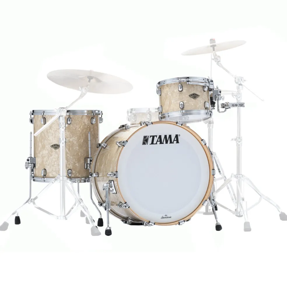 Tama WBR32RZS Starclassic Walnut/Birch 3-Piece Shell Pack with 22" Bass Drum - Vintage Marine Pearl (No Hardware Included)