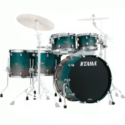 Tama WBS52RZS Starclassic Walnut/Birch 5-Piece Shell Pack with 22" Bass Drum - Satin Sapphire Fade (No Hardware Included)