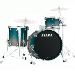 Tama WBS32RZS Starclassic Walnut/Birch 3-Piece Shell Pack with 22" Bass Drum - Satin Sapphire Fade (No Hardware Included)