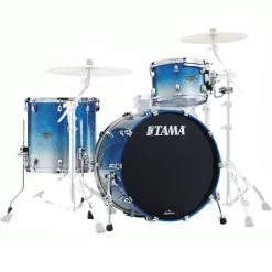 Tama WBS32RZS Starclassic Walnut/Birch 3-Piece Shell Pack with 22" Bass Drum - Molten Blue Ice Fade