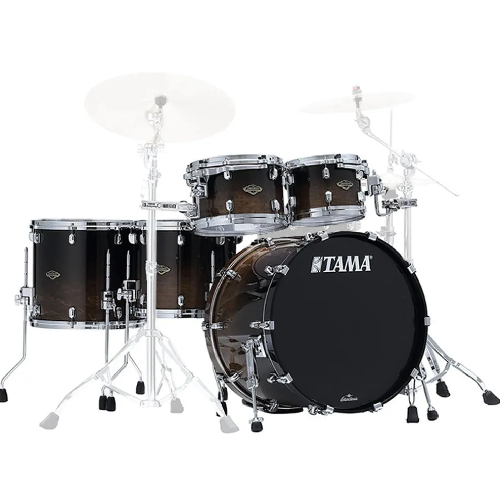 Tama WBS52RZS Starclassic Walnut/Birch 5-Piece Shell Pack with 22" Bass Drum - Transparent Mocha Fade (No Hardware Included)