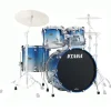 Tama WBS42S Starclassic Walnut/Birch 4-Piece Shell Pack with 22" Bass Drum - Molten Blue Ice Fade