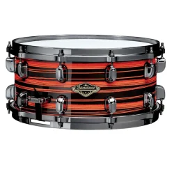 Tama WBSS65BN Starclassic Walnut/Birch 6.5"x14" Snare Drum - Neon Orange Oyster