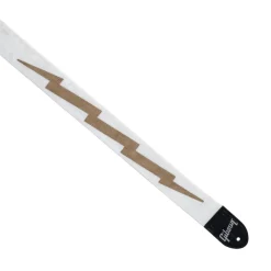 The Lightning Bolt Seatbelt Strap White
