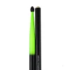 Total Percussion 5A Drumsticks - Nylon Tip - Fluoro Green & Black