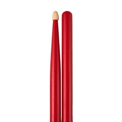 Total Percussion 5A Drumsticks - Wood Tip - Red
