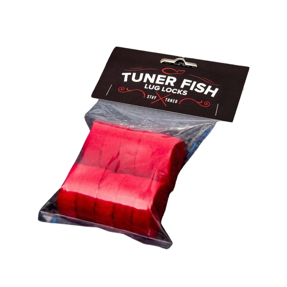 Tuner Fish Cymbal Felts - 10 Pack (Red)