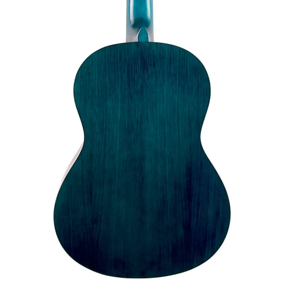 Valencia - 200 Series 1/2 Size Classical Guitar - Transparent Blue